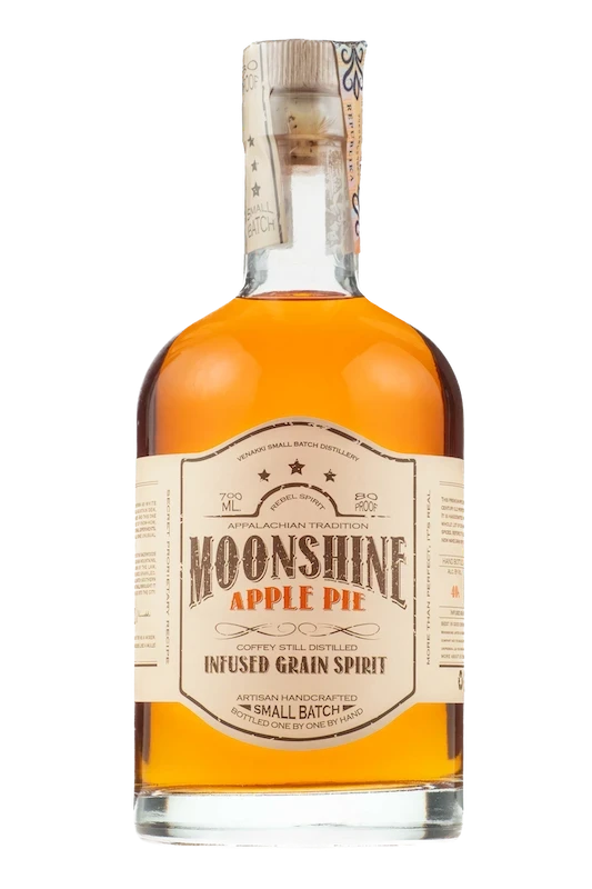 Venakki Distillery Moonshine Apple Pie Infused Corn Spirit